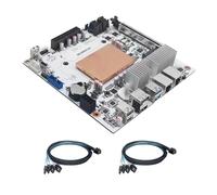 Glovary NAS Motherboard Ryzen 7 8845HS (8C16T), 8 Bay Mini ITX Server Mainboard, 32GB RAM 1TB SSD, 2 x10GB LAN, 2 xDDR5, 2 xNVMe(PCIe4.0 x4), 2SFF-8643, PCIe x16, USB4 40Gbps, 3USB3.2, 3 Display