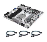 Glovary W680 12 Bay NAS Motherboard, M-ATX Server Mainboard LGA1700(Support 12th/13th/14th Gen CPU), Barebone, 4 xU-DIMM DDR5, 3 x M.2 NVMe Slot, 2 x PCIe x16, 4USB3.2 10Gbps, 5 Display