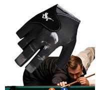 Glove di biliardo - guanto traspirato a secco | Guanti per donne uomini sinistra della mano destra | A metà non slip resistente all'usura resistente Sports protezione Fit confortevole como