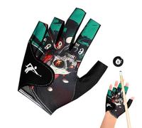 Glove di biliardo - guanto traspirato a secco | Guanti per donne uomini sinistra della mano destra | A metà non slip resistente all'usura resistente Sports protezione Fit confortevole como