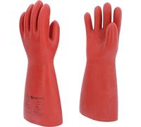 Glove for electricians with protective insulation, size 10, red