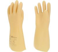 Glove for electricians with protective insulation, size 10, white