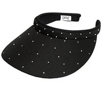 Glove It Black Slide On Visor, Bobina Donna, Scivolo Nero Bling sulla Visiera, Taglia Unica
