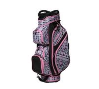 Glove It Borsa da golf da donna, leggera, in nylon, con 14 divisori, pozzo per putter, cappuccio antipioggia e 9 tasche di facile accesso, Pixel Plaid, GB298