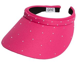 Glove It Cabana Stripe Borsa da Golf, Donna, Pink Bling Slide ON Visor, Pink Bling Slide ON