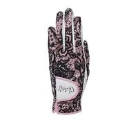 Glove It Guanto da golf da donna, leggero e morbido, in pelle Cabretta, guanto da golf per donna, con protezione UV, pizzo rosa, L, sinistro