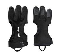 Glove Per Del Tiro Con L' - Scheda Di Tiro Giovanile Da 20 Cm, Confortevole Protezione In Pelle, Adattamento Alla Regolabile, | 3 Strede Di Dita Le Mani Sinistra A Destra Indossabili