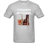 Glove Spa Maglietta da uomo Tower of Power What Is Hip Grigio, Grigio, XL