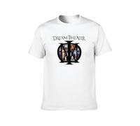 Glove Spa Men's T-Shirt Feel Soft Dream Theater Album Logo Hand Wash Recommended White XXL