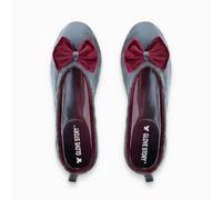 GLOVE STORY Pantofole Ballerina da Interno da Donna in Velluto con Suola in Morbida Pelle e Fiocco - Materiale Morbido e Confortevole - Pantofole Ballerina da Donna Morbide - Realizzate a Mano