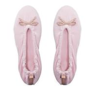 GLOVE STORY Pantofole Ballerina da Interno da Donna in Velluto con Suola in Morbida Pelle e Fiocco - Materiale Morbido e Confortevole - Pantofole Ballerina da Donna Morbide - Realizzate a Mano