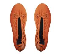 GLOVE STORY Pantofole Ballerina da Interno da Donna in Velluto con Suola in Morbida Pelle - Materiale Morbido e Confortevole - Pantofole Ballerina da Donna Morbide - Realizzate a Mano (Brick 37/38)