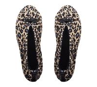 GLOVE STORY Pantofole Ballerina da Interno da Donna in Velluto con Suola in Morbida Pelle - Materiale Morbido e Confortevole - Pantofole Ballerina da Donna Morbide - Realizzate a Mano (Animale 39/40)