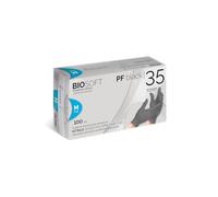 Glovely Guanti da esaminazione, monouso in nitrile senza polvere, Neri M
