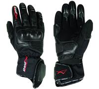 Gloves Leather Professional Textile Motorcycle Bike WaterProof Thermal Black XXL