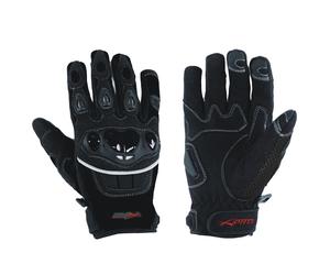 Gloves Textile motorcycle knuckles Protection Summer Racing Biker Cross Black M