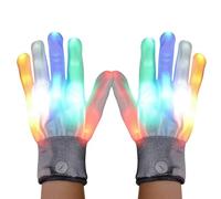 Gloves with Lights - Flashing Sensory Mittens, LED Light Up Gloves, Bright Interactive Party Accessory, Comfortable Wear Design | Easter Celebrations, Halloween Costumes, Christmas Stocking Stuffers