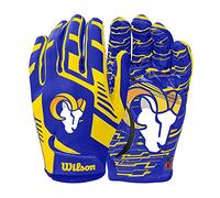 Glovetti da calcio Wilson NFL Stretch Fit - per adulti, Los Angeles Rams