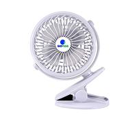 Glovion Clip Passeggino Ventilatore - USB ricaricabile Ventilatore portatile per esterno (bianco)
