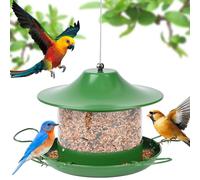 Glovios 1.8L Mangiatoia per uccelli,Mangiatoia per uccellini da esterno,Hanging Wild Bird Feeder,for Wild Birds, Sparrows and Garden Birds,for Outdoor/Garden, Sunflower Seeds