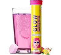 Glow- 20 Efferves.Cent Ta.blets| Japanese Glutathione & VIT. C| Antioxidants for Clear, Glowing Skin| Sugar-Free, Strawberry-Lemon Flavour