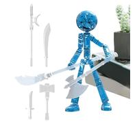 Glow Action Figures - Poseable Collectible Toys, Movable Actions Figures with Glow in Dark Effect, Actions Figure for Kids Display Use, Toy Figure Set, Shelf Desk Decor Use 4.72inch