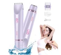 Glow Aura Womens Shaver,2025 New Glowaura Electric Razor,Glow Aura Womens Shaver 2 in 1,Glow Aura Bikini Shaver,Glowshave 2-in-1 Women's Body Shaver,for Facial Face Lip Chin Underarm Legs (Purple)