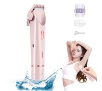 Glow Aura Womens Shaver, 2025 New Glowaura Electric Razor, Glow Aura Womens Shaver 2 in 1, Glow Aura Bikini Shaver, Glowshave 2-in-1 Women's Body Shaver, for Facial Face Lip Chin Underarm Legs (Pink)