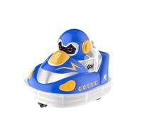 Glow Crashers RC Bumper Cars,with LED Lights and Music, Rechargeable Bumper Car, 360°Rotating Christmas Birthday Gifts for Boys Girls Kids Ideas (Blue)