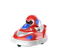 Glow Crashers RC Bumper Cars,with LED Lights and Music, Rechargeable Bumper Car, 360°Rotating Christmas Birthday Gifts for Boys Girls Kids Ideas (Red)