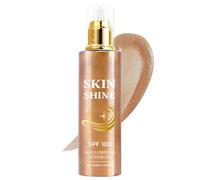 Glow del corpo luccicante per le vacanze - protezione UV spray idratante per momenti speciali | Leggero con formula non grassa, skincares quotidiani per la festa di matrimonio da sera da sera, 100 ml