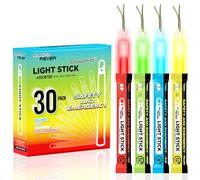 Glow Fever Bastoncini luminosi di sicurezza militare di emergenza, 15,2 cm, ultra luminosi, con durata di 12 ore, per escursioni, feste, campeggio, oscuranti, kit di sopravvivenza agli uragani (misti,