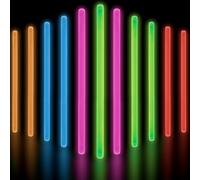 Glow Fever Party Dragon - Bastoncini luminosi grandi da 25,4 cm per concerti, celebrazioni e altro ancora, accessori al neon e bomboniere, confezione da 100 pezzi