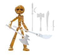 Glow Figures Poseable Set da 12 cm Movable Joint Hero Models for Kids Teens, Flexible Articulated Character Figurines, Gift Ready Figure Set for Boys Friends