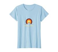 Glow from Within: Yoga Meditazione Spirituale Maglietta, Donna, Celeste, L
