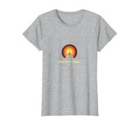 Glow from Within: Yoga Meditazione Spirituale Maglietta, Donna, Grigio Melange, XXL