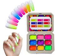 Glow Gradient Nail Gel Set | 9 Color Transparent Patting UV Manicure Gel 18ml Beginner Friendly Kit Home Salon Party Wedding Vacation Beauty Ñail Decoration Cosmetic