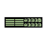 Glow In Dark Car Window Switch Button Stickers Luminous Fluorescent Car Power Window Control Decals - Night Glow Lift Switch Markers For Vehicle Interior Button Area Decoration Green Orange Blue