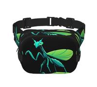 Glow-in-Dark Mantis Pattern trendy alla moda marsupio unisex viaggio sport messenger bag