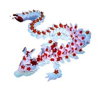 Glow In Dark Printed Dragon Sculpture Flexible Joint Display Figure