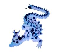 Glow In Dark Printed Dragon Sculpture Flexible Joint Display Figure