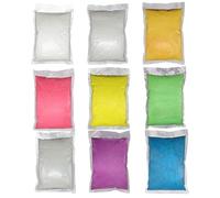 Glow in polvere, 9 borse bagliore nella polvere scura riutilizzabile a lungo nella sabbia luminosa del pigmento scuro per decorazioni per bottiglie di desideri fai-da-te, sabbia per acquario, 10 g/sa