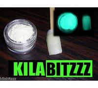 Glow in the dark Aqua Unghie Polvere - Acrilico O Smalto