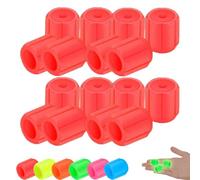 Glow-In-The-Dark Car Tire Valve Cap Set, Fluorescent Valve Caps, Waterproof Luminous Car Tire Valves Caps, Easy To Install No Tool Required For Vehicle Bikes (Red,50pcs)