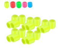 Glow-in-The-Dark Car Tire Valve Cap Set - Waterproof Luminous Fluorescent Stem Caps, Easy to Install No Tool Required, for Most Vehicle Tires (Yellow*20)