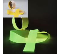 Glow in The Dark Cloth Fluorescent Ribbon Washable And Reused Luminescent Linen Fabric Party Supplies for Sewing Gift Wrapping Hair Bows Home Decor(3cmx1m)