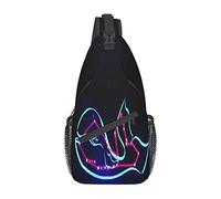 Glow In The Dark Cross Chest Bag Sling Backpack Fashion Hiking Daypack Unisex Chest Shoulder Bag