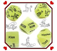 Glow In The Dark Dadi A Più Lati 5 Giocattoli Per Giochi Di Feste Natalizie