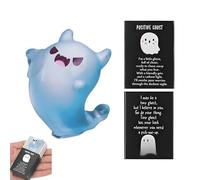 Glow In The Dark Ghost Figurines - Cute Luminio, Statua In Resina | Tiny Halloween, Arredamento Fantasma Esterno Interno | Figurina Luminosa Con Scatola Regalo Per Soggiorno Camera Da Letto