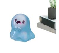 Glow In The Dark Ghost Halloween- Miniatura Cute Luminous Outdoor Decor Tiny Ghost Resin Statue Con Scatola | Resina Adorabile Per Le Vacanze Atmosfera Oggetti Di Scena Per Soggiorno Camera Da